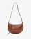 bolso de hombro de piel oskan moon cognac